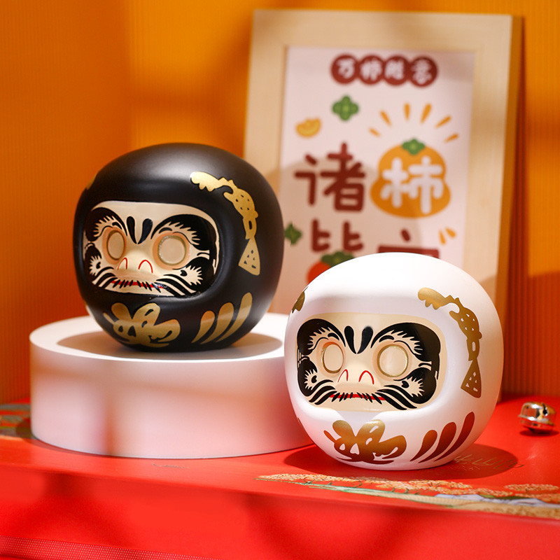 Novo Bodhidharma cerâmica cofrinho pêndulo casa abertura estilo japonês High-End criativo economia de dinheiro20260916
