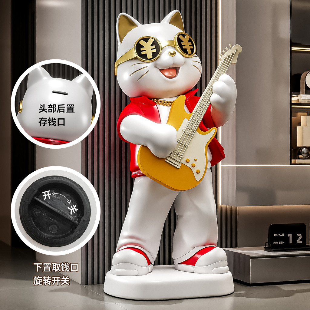Lucky cat 2025 novo estilo abertura presente mesa frontal cofrinho nova loja fortuna gato loja caixa registradora High-E