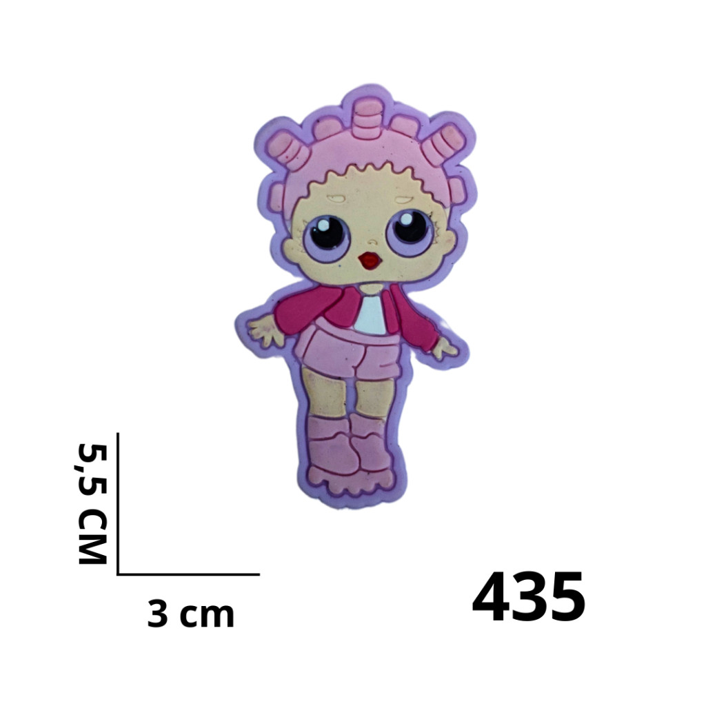 Kit 10 peças aplique Emborrachado para Laços, Tiaras, Sapatos e Artesanatos BONECA 435