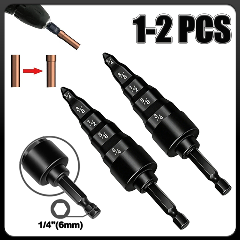 Air Conditioner Tool Copper Tube Expander for Hex Drill Expanding 1/4, 3/8, 1/2, 5/8, 3/4