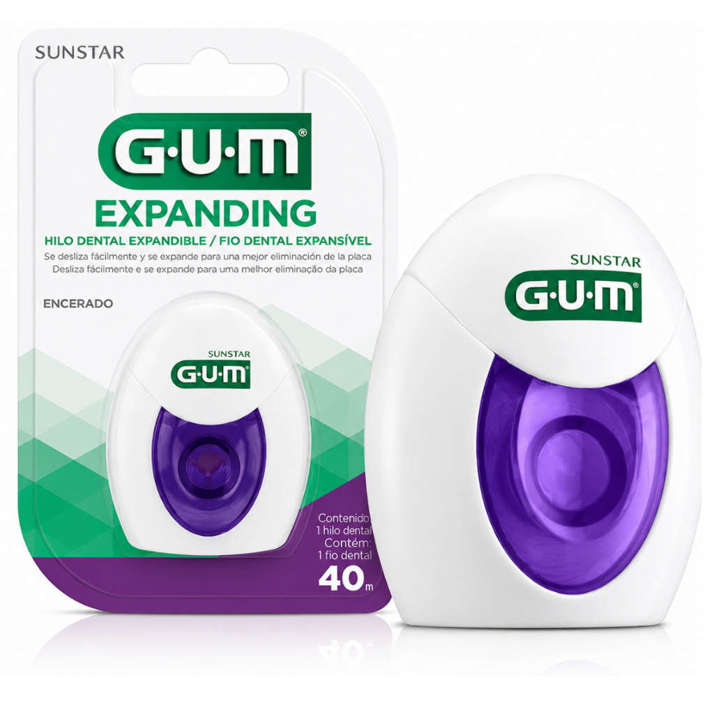Fio Dental Encerado Expanding Floss 40 metros Fio Expansível - Gum