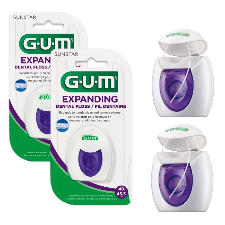 FIO DENTAL EXPANDING FLOSS C/40 METROS (2un) - Gum