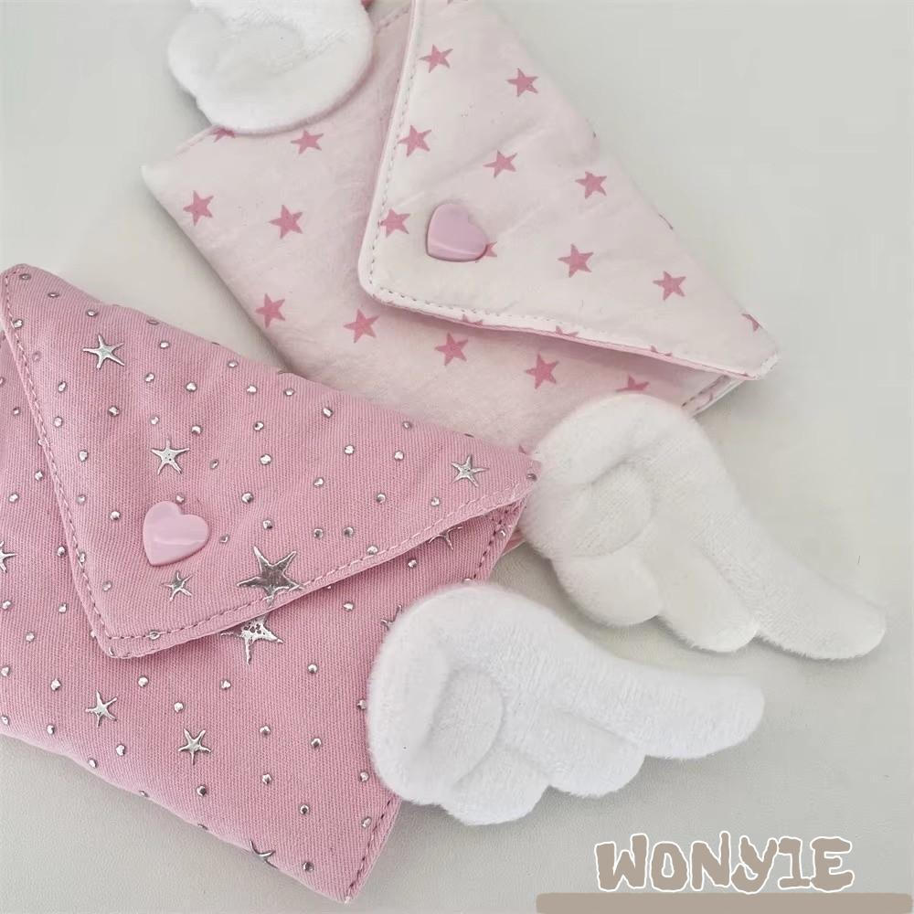 Bolsa De Moedas WONY1E , Fone De Ouvido Bluetooth Com Estrelas Fofas Y2K , Mini Sweet Girl