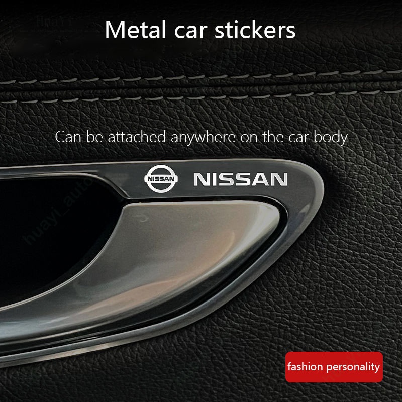 Decoração Com Adesivo Metálico Para Carros De Alta Qualidade Distingido Nissan Kicks Versa Np300 Navara March Sentra Sylphy Qashqai Teana