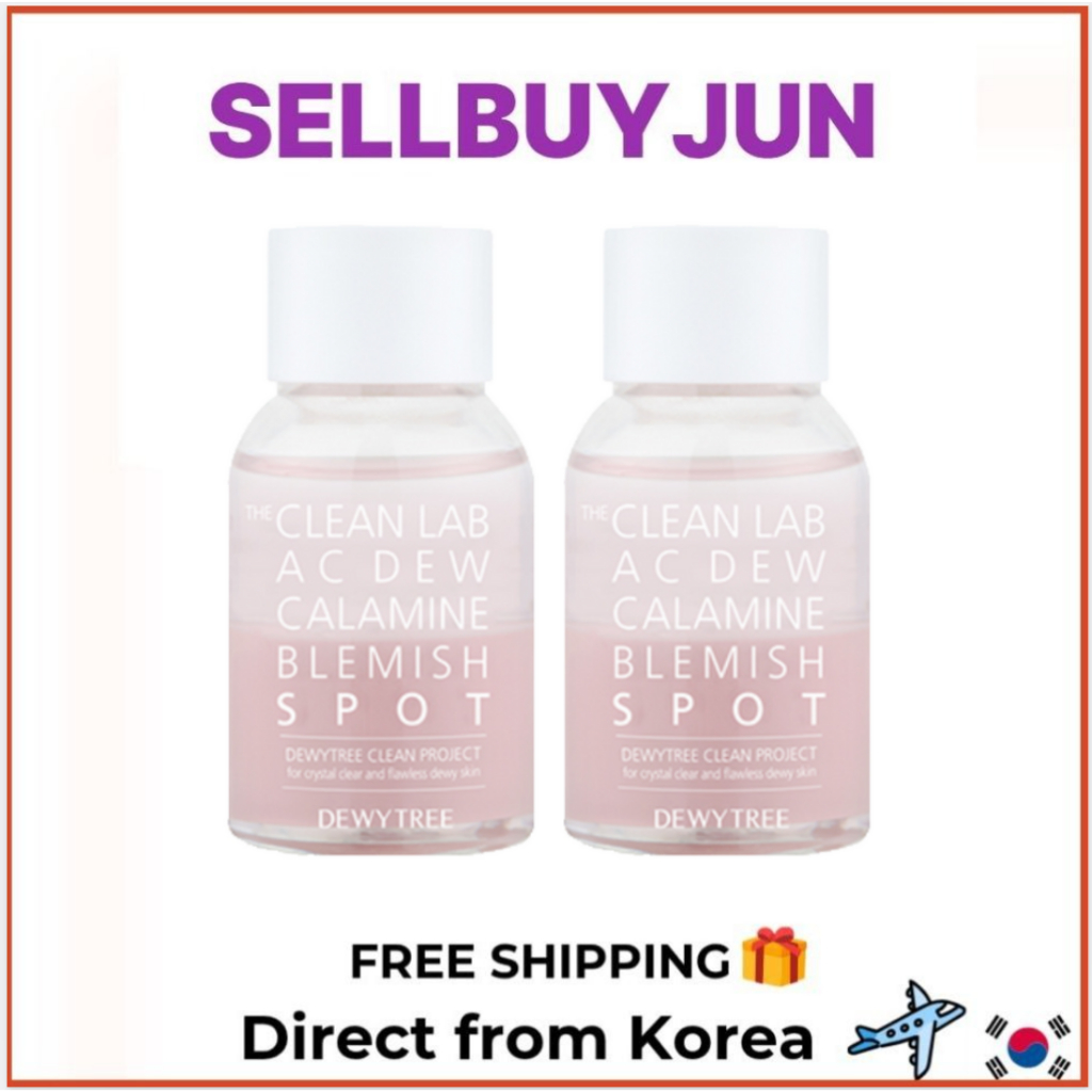 [DEWYTREE] The Clean Lab AC Dew Calamina Blemish Spot Essence Pó 20ml Conjunto De 2 Unidades | Cuidados Faciais