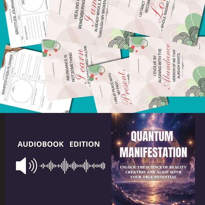 Quantum Manifestation: Unlock the Science of Reality Creation and Align with Your True Potential + audio + 5 wall arts of quantum manifestation