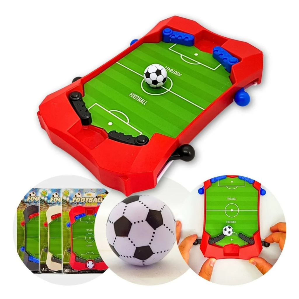 Mini Pebolim de Mesa Portátil Infantil e Adulto | Jogo
