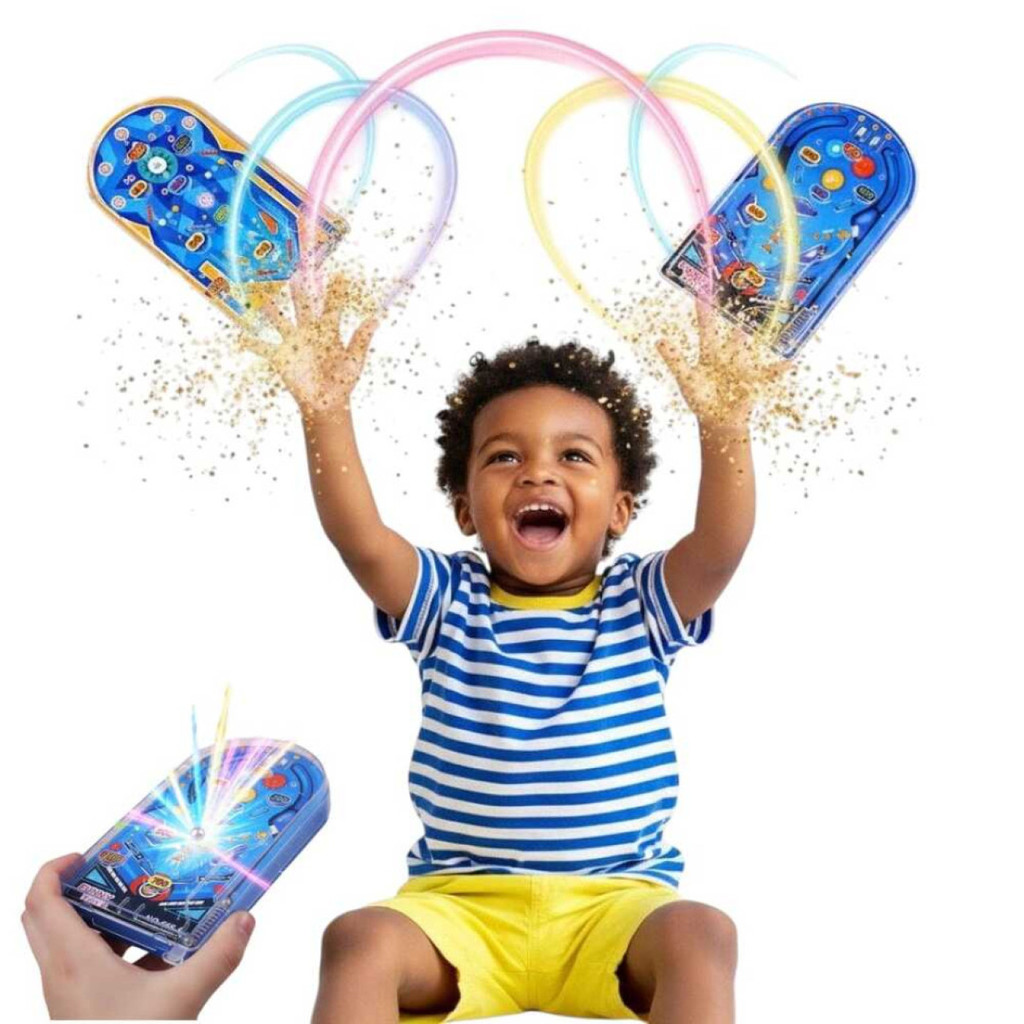 Brinquedo Mini Pinball Fliperama Retrô Infantil Portátil