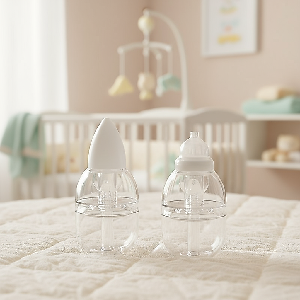 Ponta de Substituição Eficiente para Aspirador Nasal Manual para Bebê, Silicone com Câmara de Armazenamento para Alívio