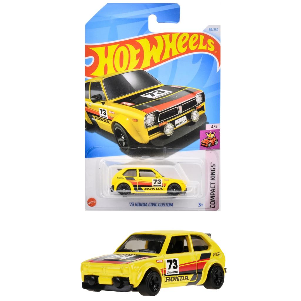 Hot Wheels Basic Car 73 Honda Civic Custom Mini Carro 3 anos ou mais HXP92