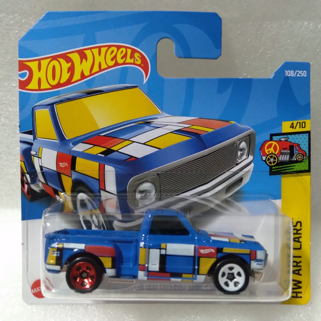 Hot Wheels pickup Custom '69 Chevy HW Art Cars azul