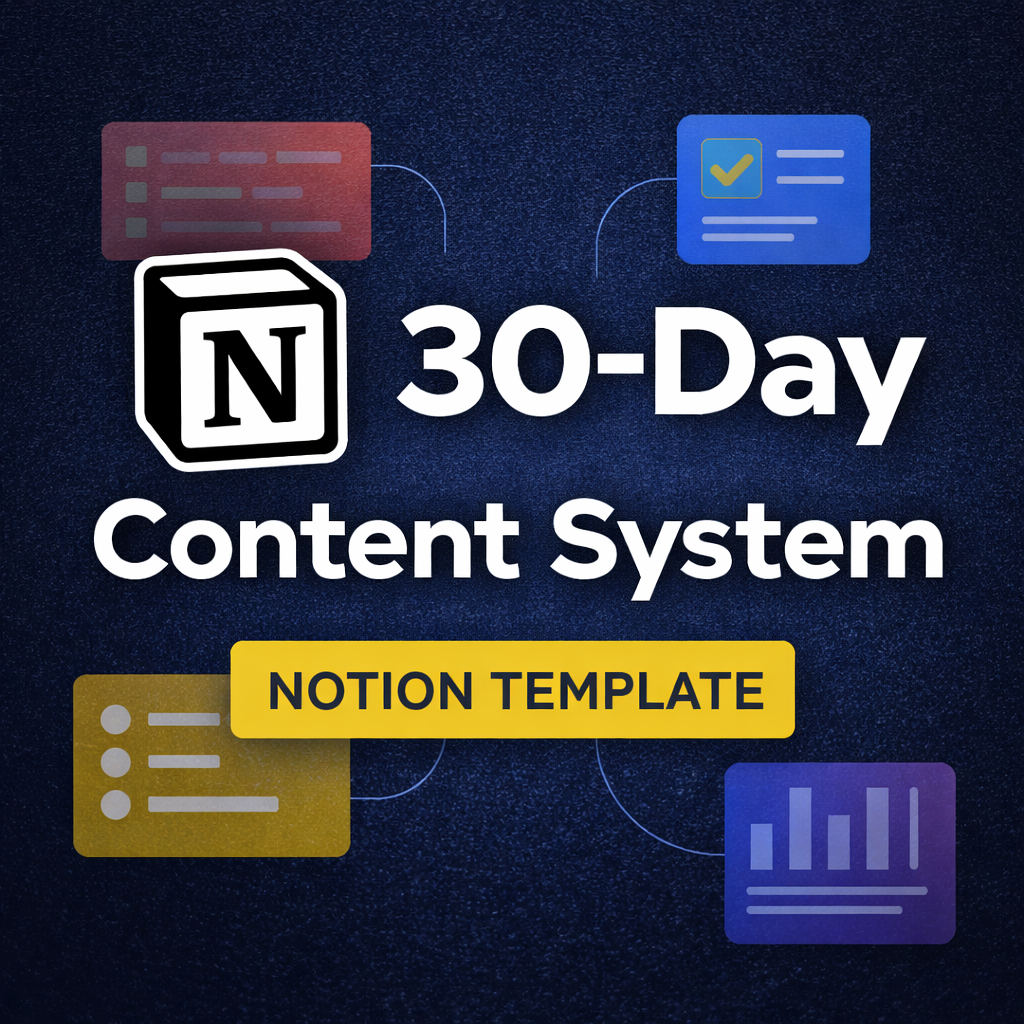 30-Day Content System (Notion Template)