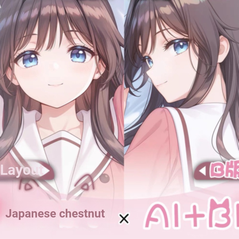 Kaoruko Wakuri Fronha de corpo inteiro bidimensional menina mercadoria Anime fronha de corpo inteiro presente personaliz