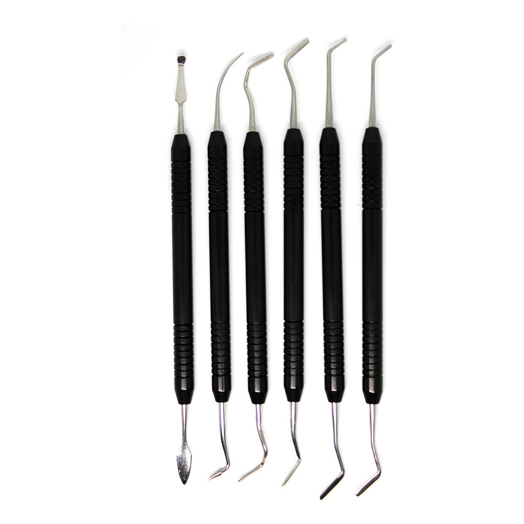 Kit Espátulas Para Resina Almore Preto