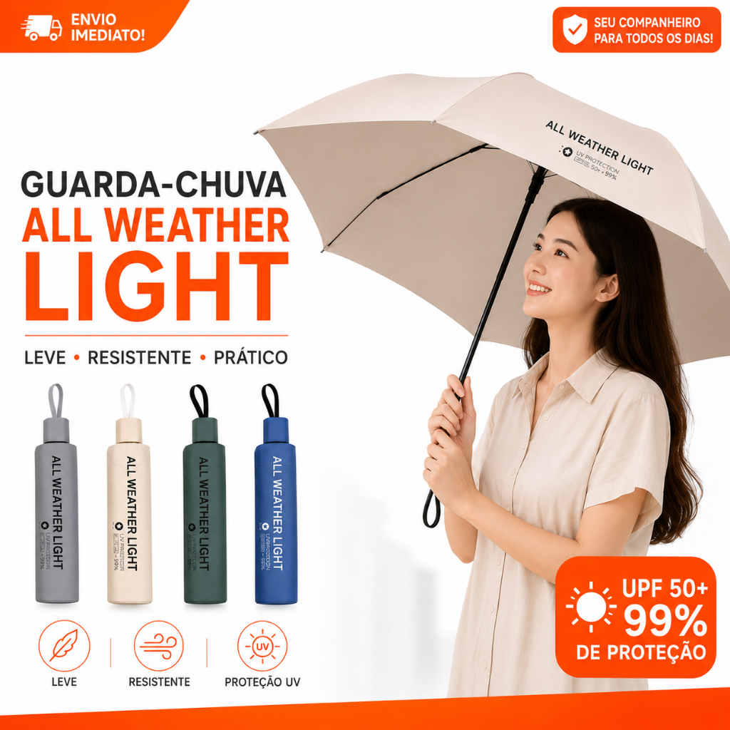Guarda Chuva Dupla Face Grande All Weather Light YS-927