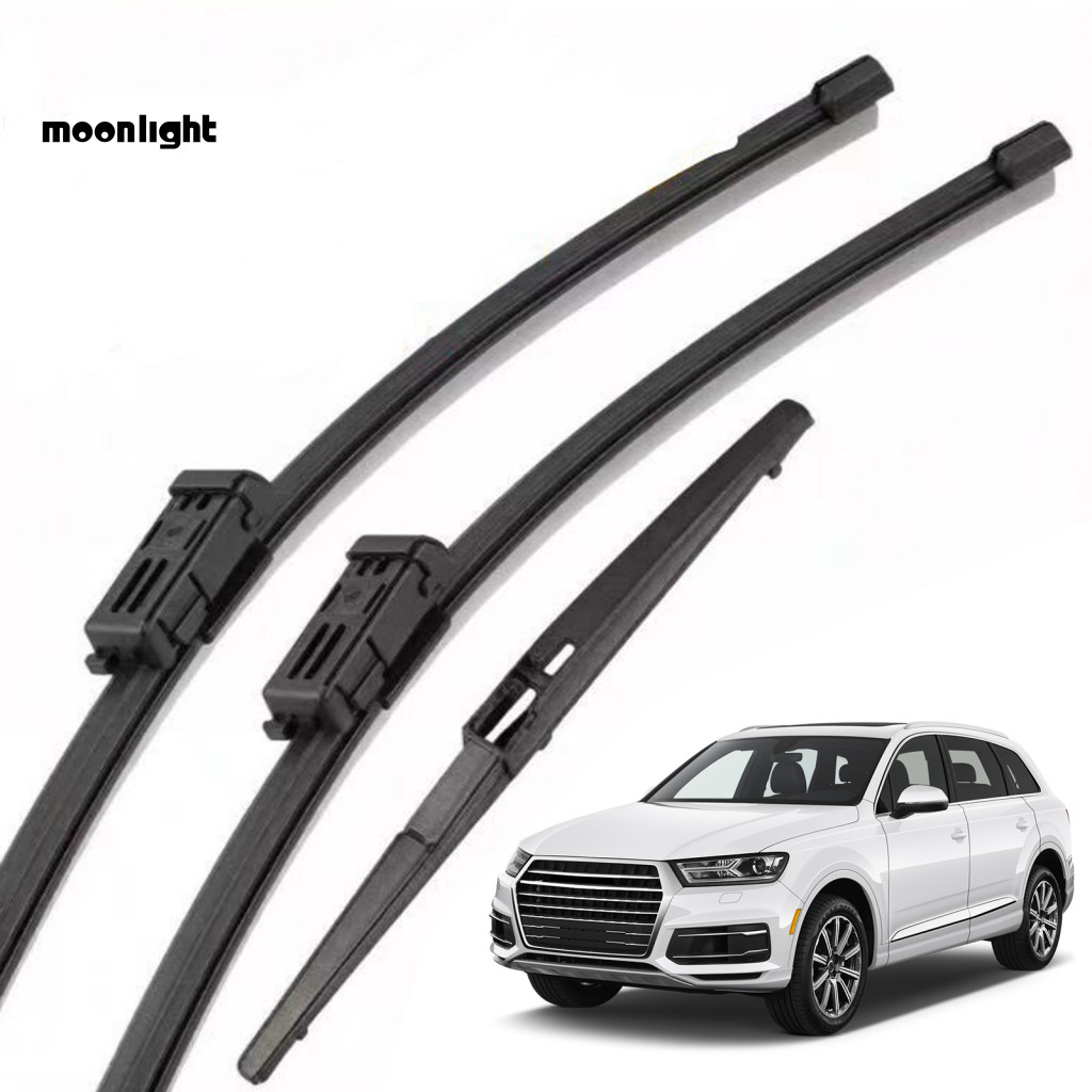 3pcs Windshield Wiper Blades Kit for Mg Zs Zst Ev 2017-2024 – 24 14 10 Front Rear All-weather Replacement Wipers Set a