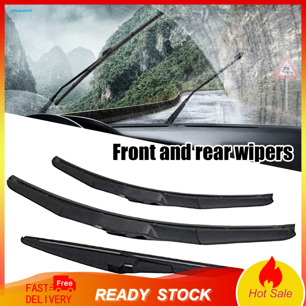 Replacement Wipers for Rav4 3 Pcs Windshield Wiper Blades Set for Toyota 2019-2024 – 26  16 Front 12 Rear All-weather
