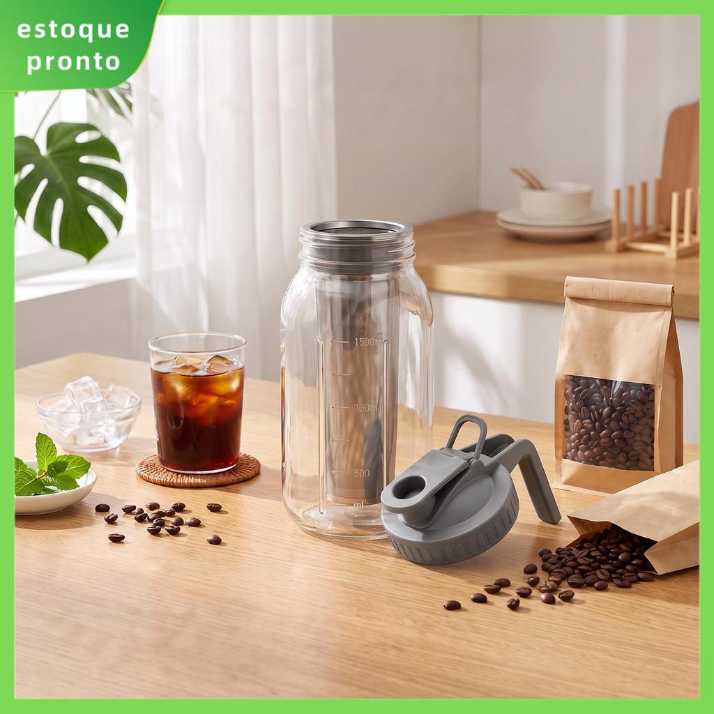 Jarra De Vidro Para Café Cold Brew Com Filtro De Aço Inoxidável 304 1893 ml SHOPSKC5002