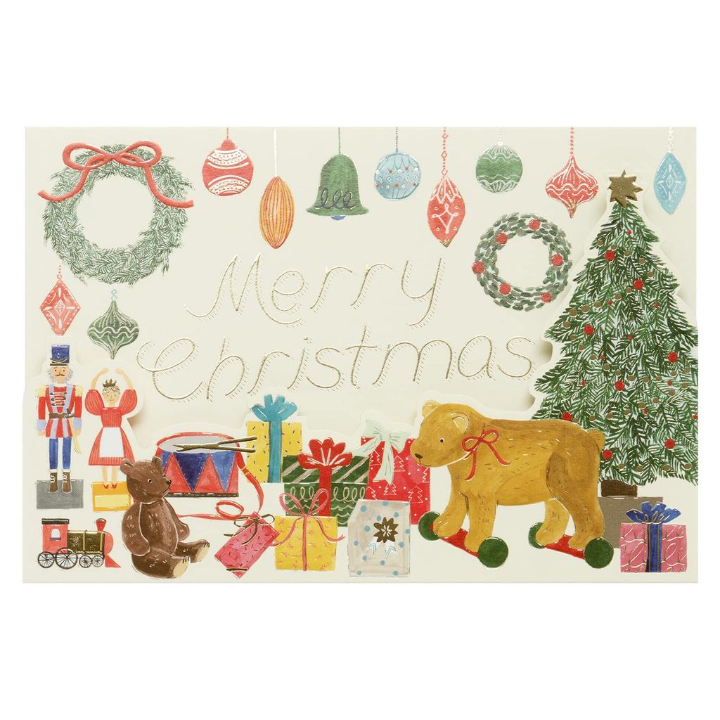 GreetingLife Christmas Card 3-Fold Die-Cut Joy Card Toy LE-16