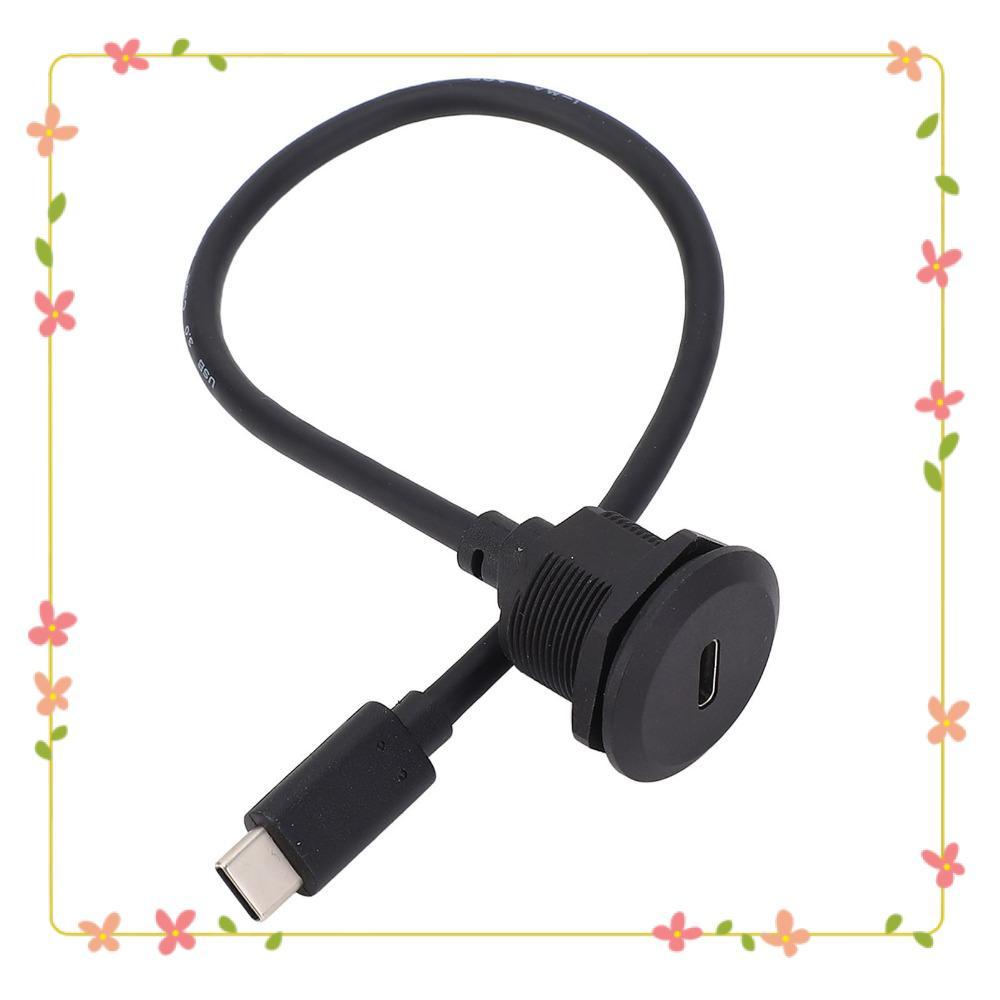 Cabo De Extensão De Montagem Em Painel , Adaptador Embutida USB C De Carregamento Rápido De 20V 3A Max Power PD60W
