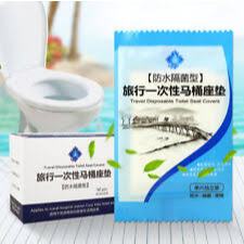 10 Peças Pacote Capa De Assento De Vaso Sanitário Descartável Portátil À Prova D'água Para Viagem/Acampamento