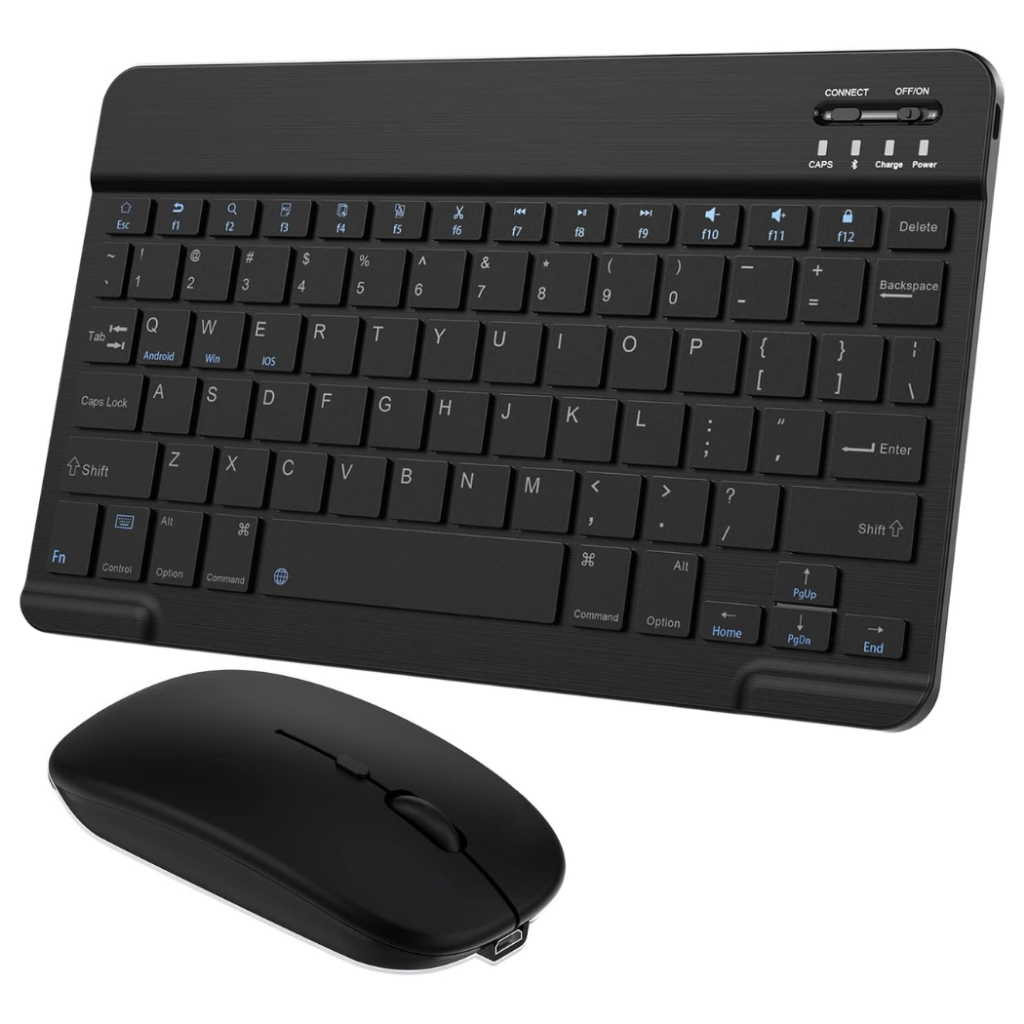 Kit Teclado e Mouse Sem Fio Bluetooth Para PC iPad Tablet Notebook Universal Wireless
