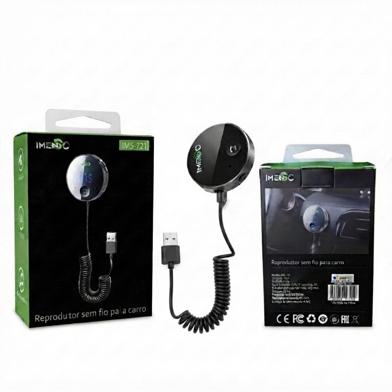 Reprodutor Sistema Som FM Bluetooth Wireless Universal