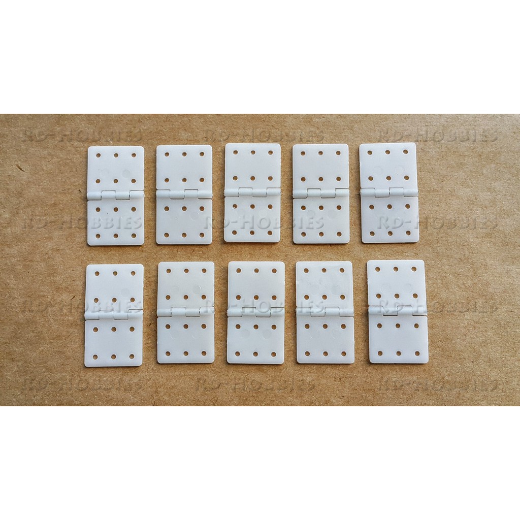 20 Unidades  Pinned Hinge - Dobradiça Nylon Media 16x29mm