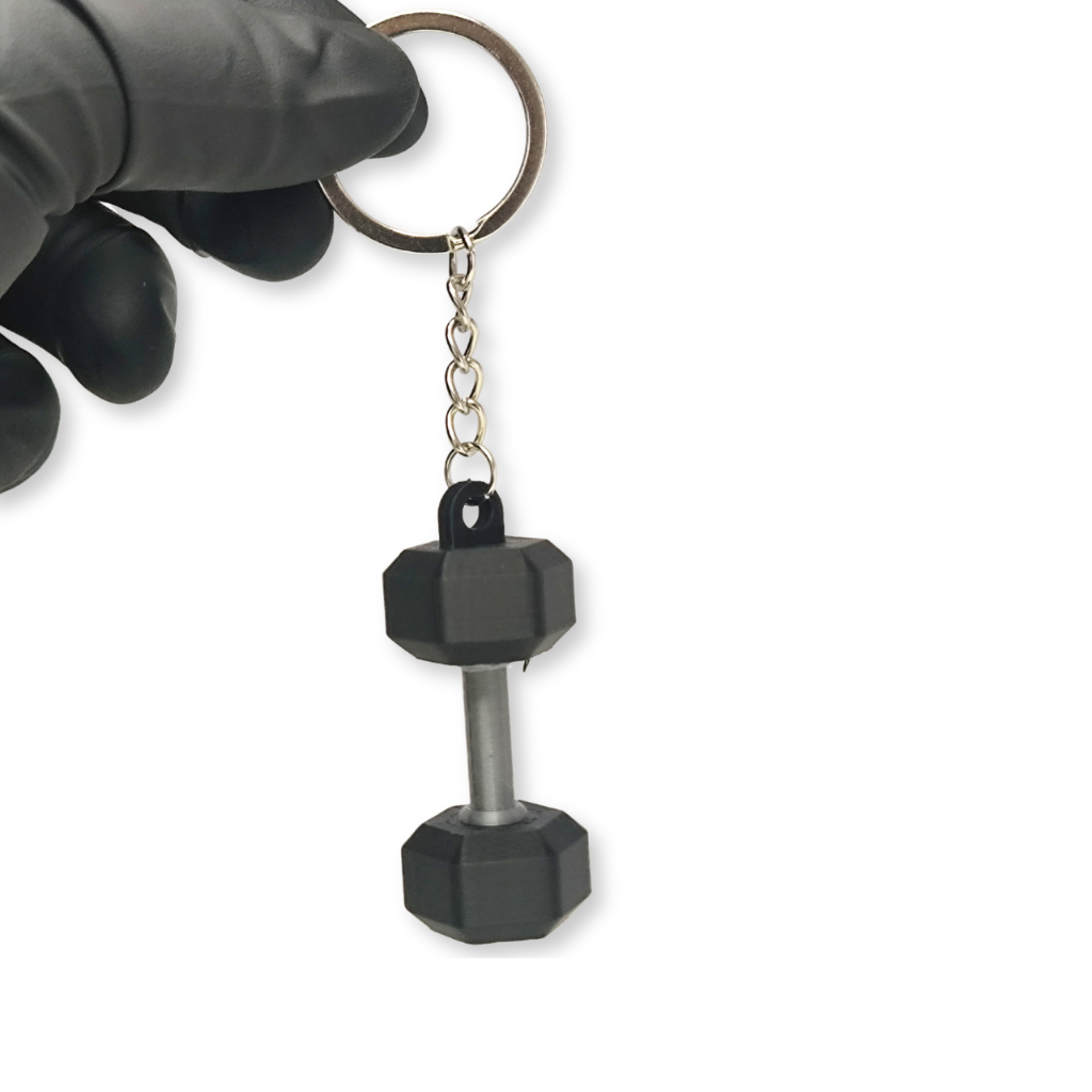 Chaveiro Halter Hexagonal | Mini Dumbbell | Estilo Fitness | Impressão 3D