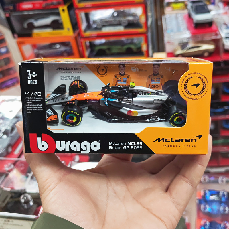 Superior 1: 43 MCL39 F1 Racing Car UK Station 2025 Racing Season Fórmula Modelo de carro em liga