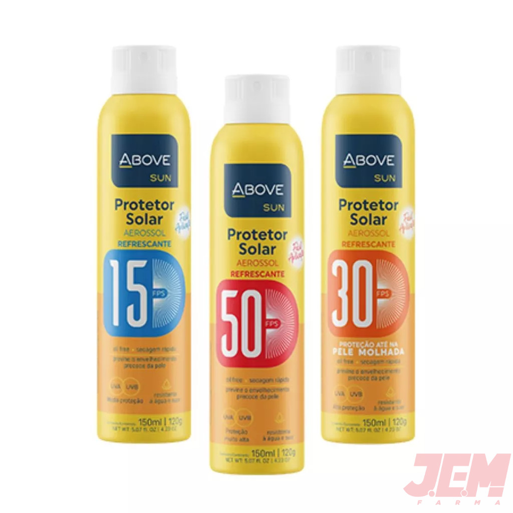 Protetor Solar Above Aerosol 150ml - Selecione sua Proteção (30/50/80)