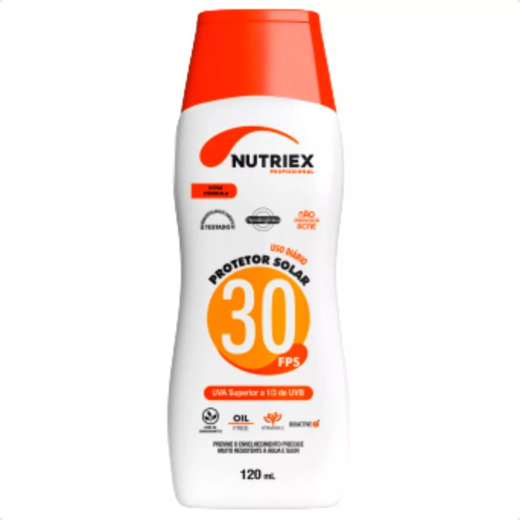 Protetor Solar Nutriex FPS 30 120ml Corporal | Proteção UVA UVB | Uso Diário