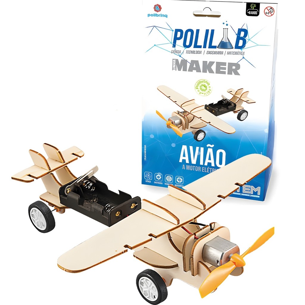 Polilab Maker Mini Brinquedo Científico De Montar Experimento Interativo Educativo Polibrinq