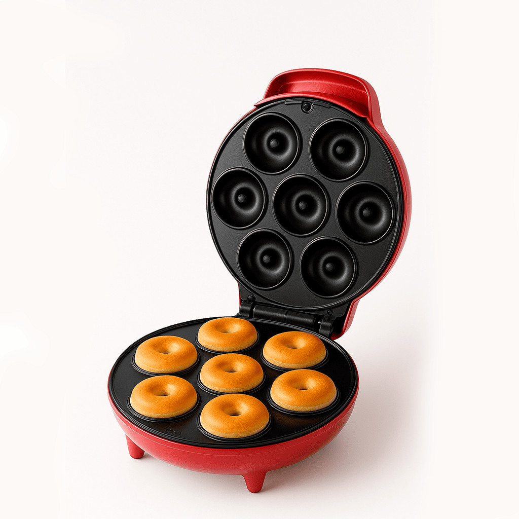 Mini Máquina De Fazer Donuts Rosquinhas 7 Furos 110v Eletrodomésticos Potente