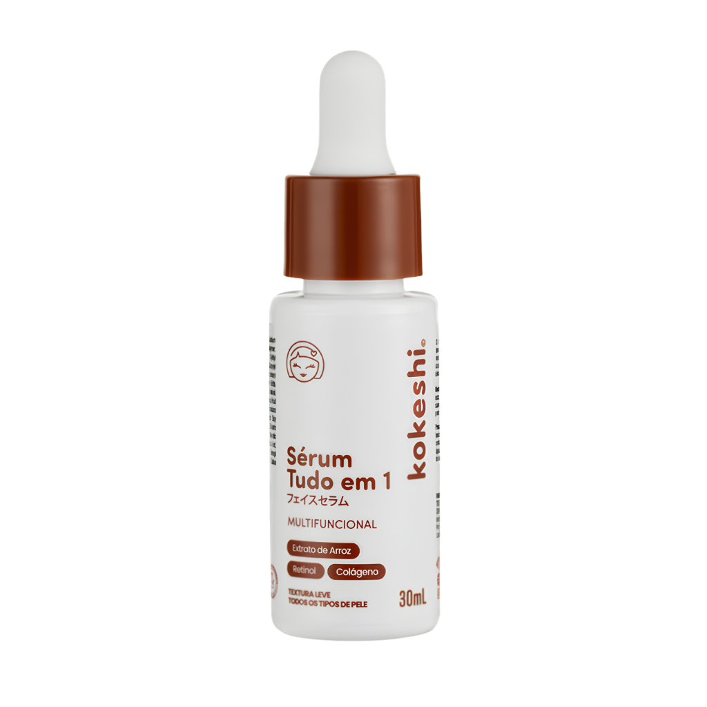 Sérum Tudo em 1 Kokeshi 10 Ativos Poderosos 30ml Eficácia Comprovada