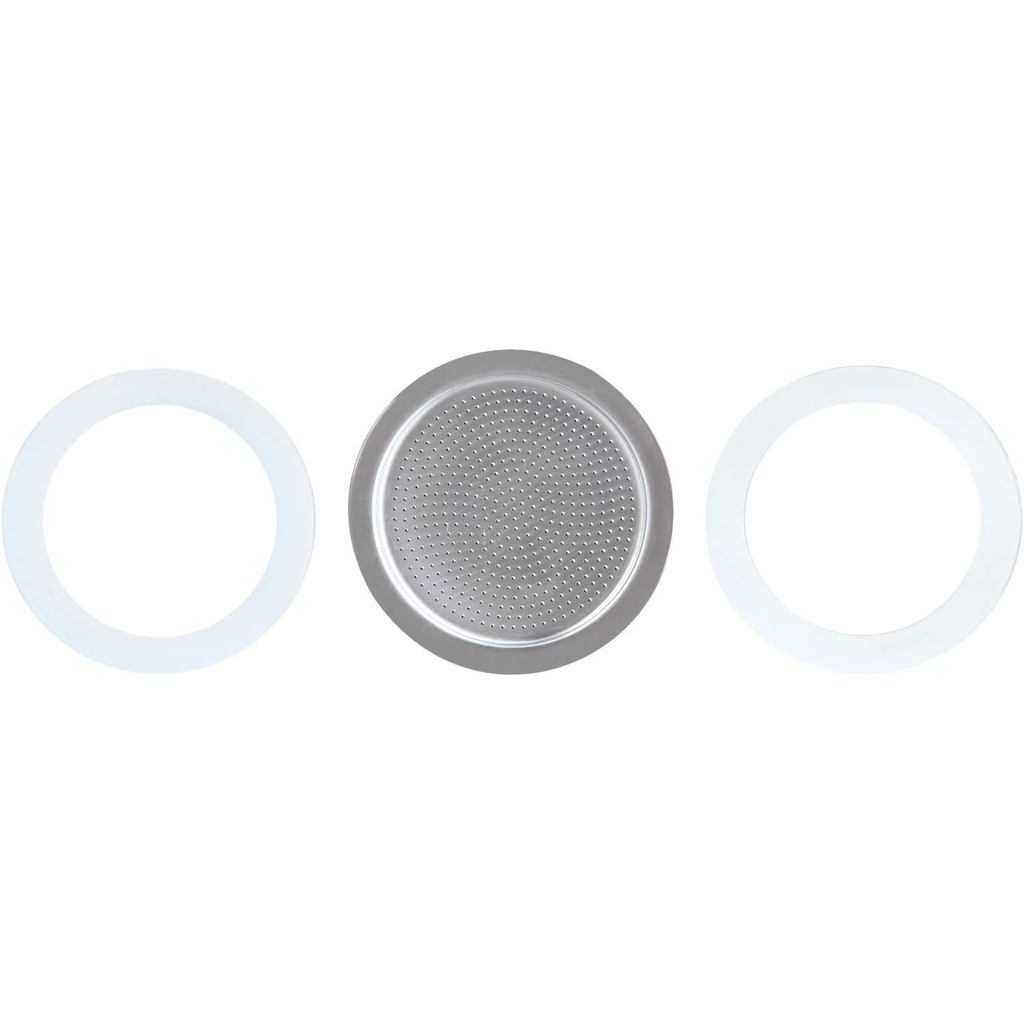 Easyworkz Stovetop Espresso Maker Replacement Silicone 10-12 Size Gasket Seals and filter Screen Moka Pot