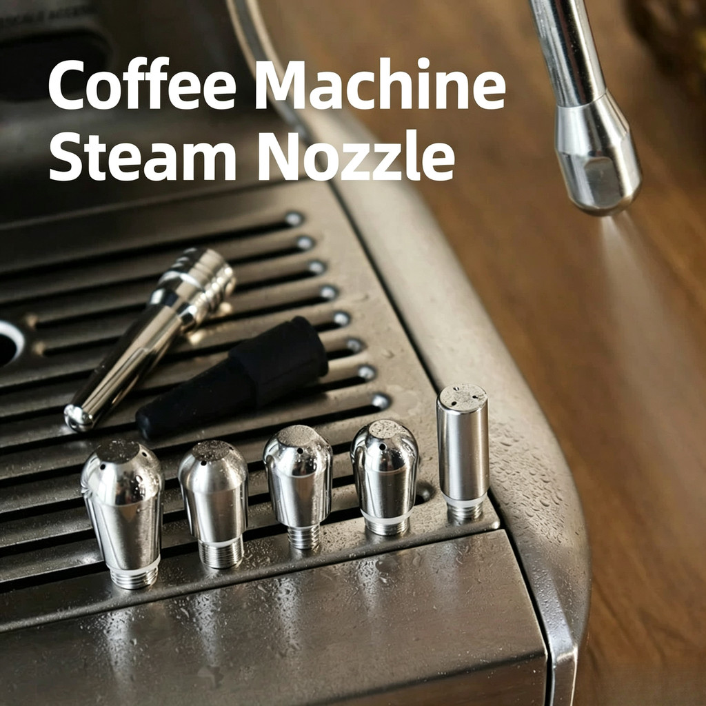 2 Pçs Universal Máquina De Café Vapor Varinha Bico Aço Inoxidável 3 Buraco 4 Ponta Espuma Leite Espresso Maker Acessório