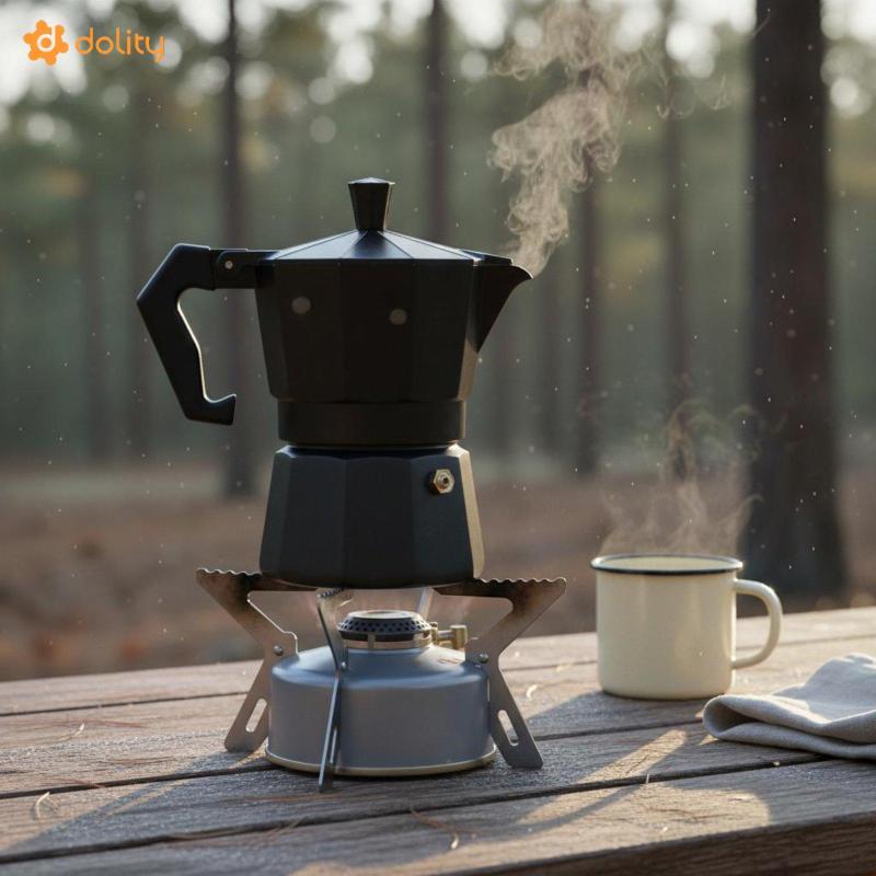 [Acituna] Fogão Espresso Pot Design Clássico Maker Material De Qualidade Alimentar Cafeteira Italiana Para Exterior , Ca