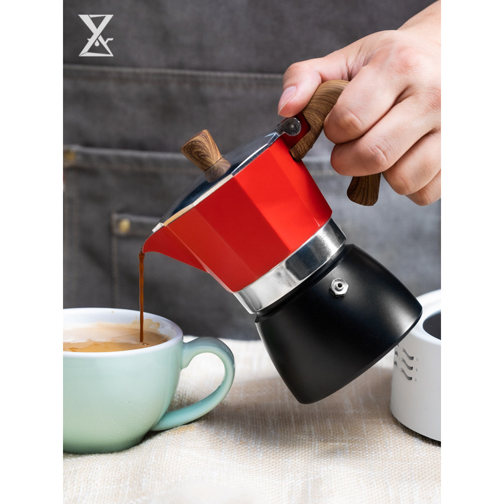Qianye café Moka pote feito à mão doméstico italiano espresso Maker italiano espresso filtro de gotejamento pote