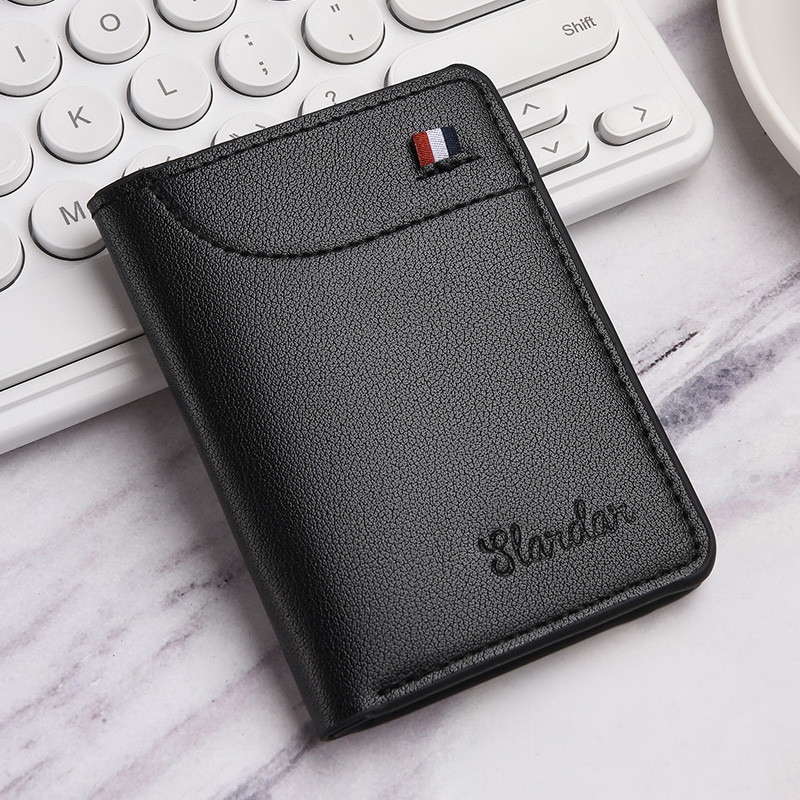mini Carteira Ultrafina , Estilo Curto Masculino vertical Jovem , Personalizada , Coreano