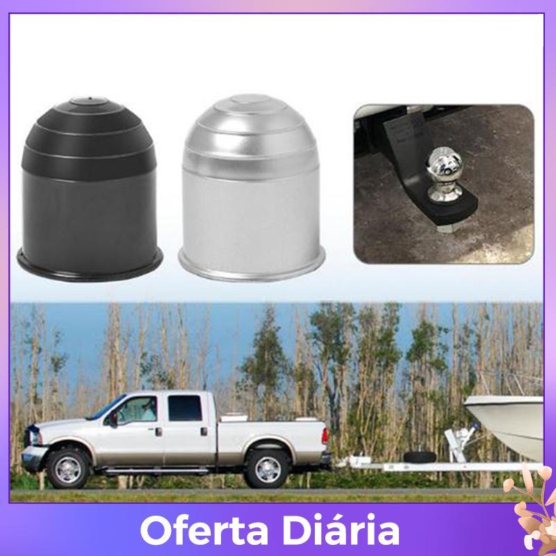 Esteque no Universal 50MM Acessórios Para Trailer Bla Silver Car Tow Bar Ball Cover Cap