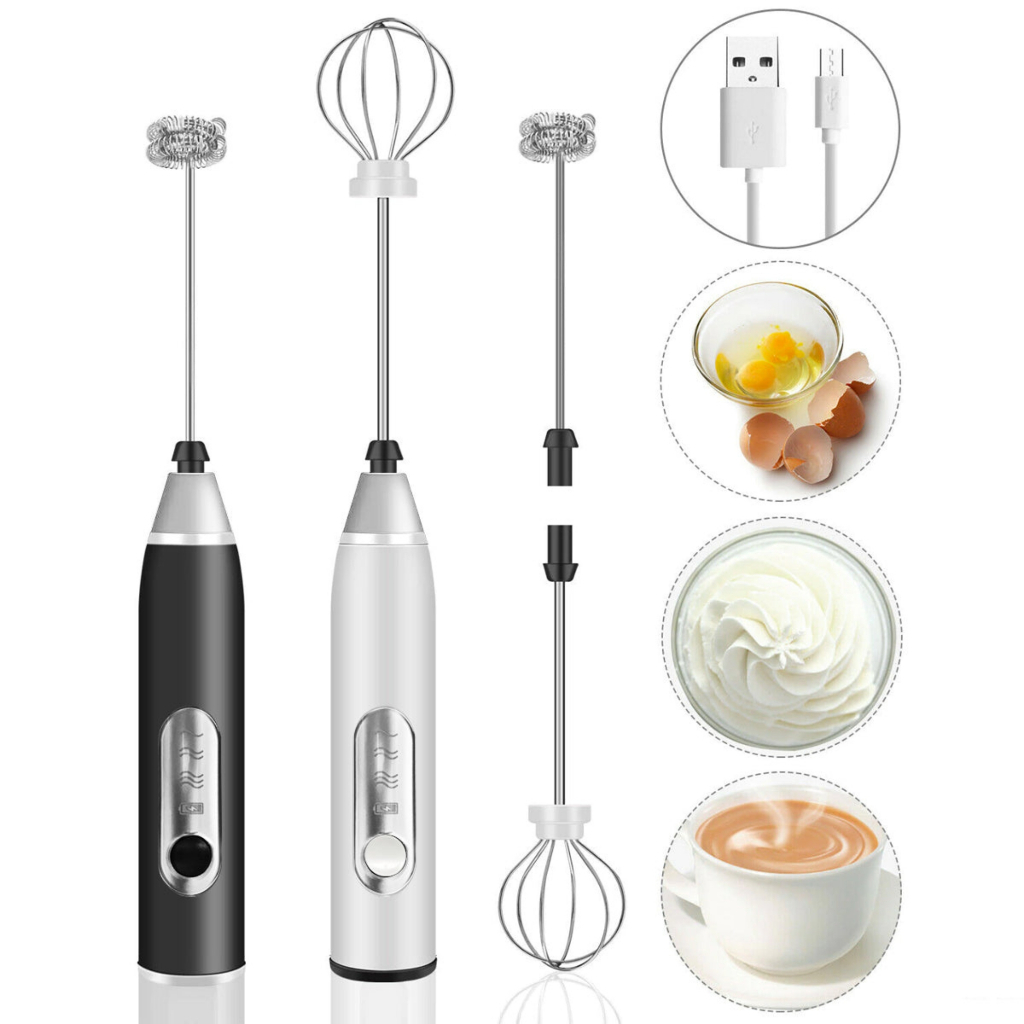 Mini Mixer Portátil, Misturador de Bebidas, Espumador de Leite e Café, Batedor de Ovo, USB, AVIBES