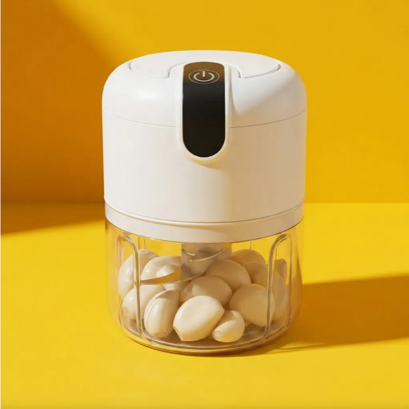 Mini Processador De Alimentos Triturador Elétrico Portátil 250ml Alho Cebola Temperos Recarregável Usb
