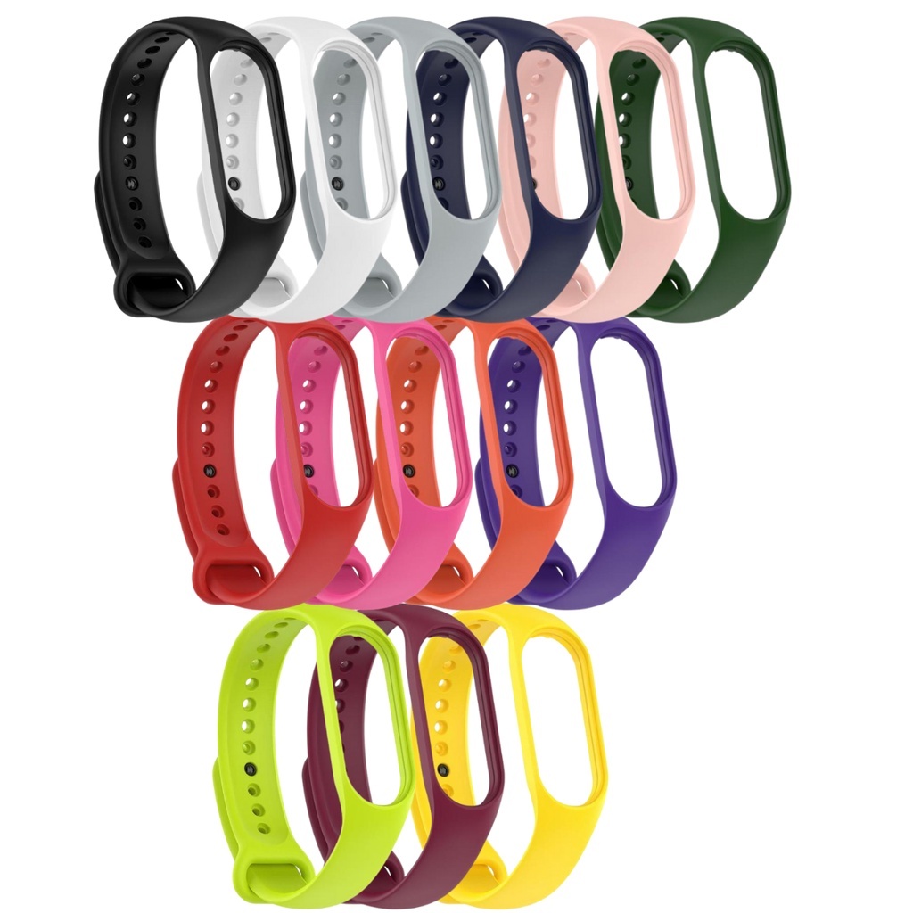 Pulseiras para Mi Band 4 5 6 - Smart Band Xiaomi Fit Pulseira de Silicone