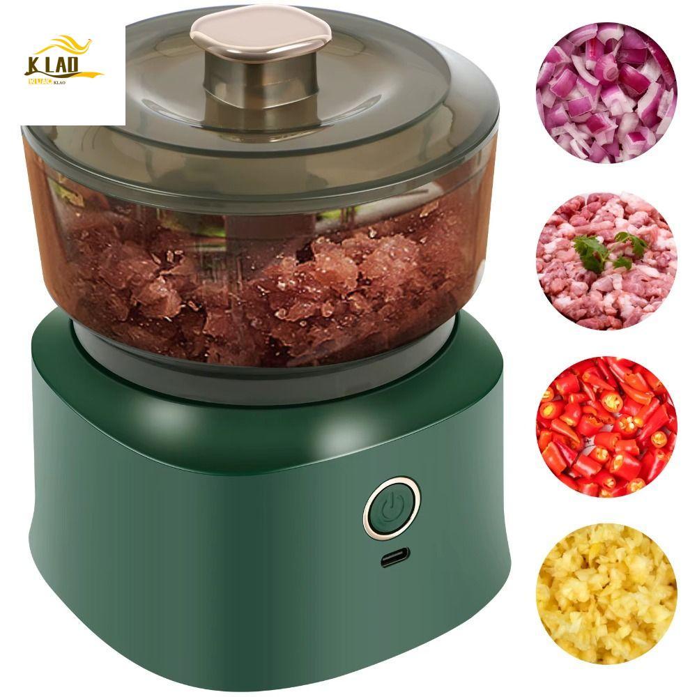 Espremedor De Alho Elétrico KLAOSD , Picador De 350ml Com Carregamento USB , Mini Condimento Portátil Para Moedor De Car