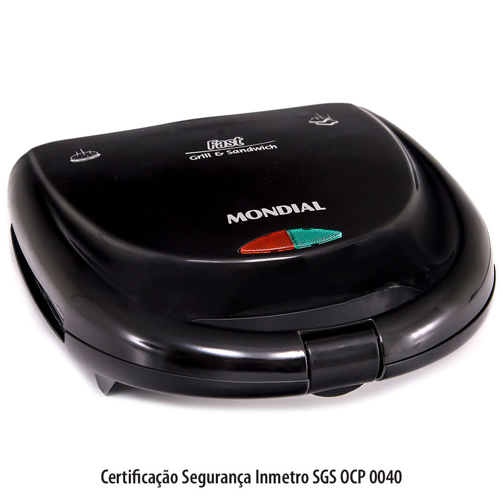 Sanduicheira e Grill Mondial Fast Grill S12