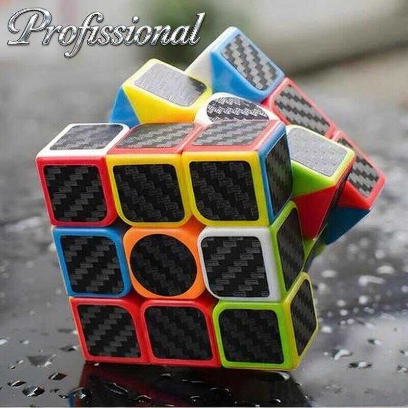 Cubo Mágico Profissional 3x3x3 Moyu Carbon Fibre Original Anti-stress Giro Rápido Speed Não Trava