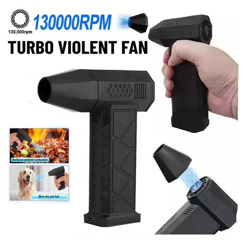 Mini Ventilador Turbo Jet De 130000 Rpm 200w Pronta Entrega