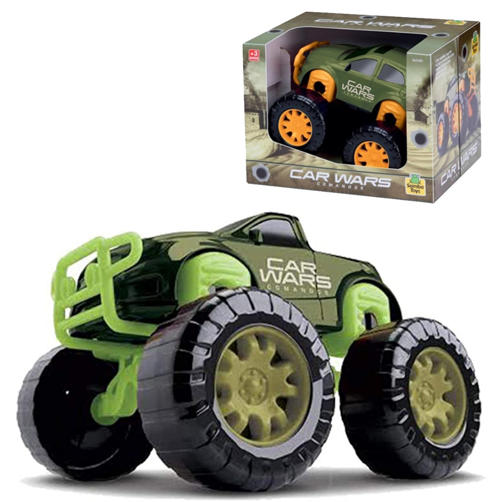 CARRINHO DE BRINQUEDO BIG FOOT CAR PICK-UP WARS INFANTIL MILITAR