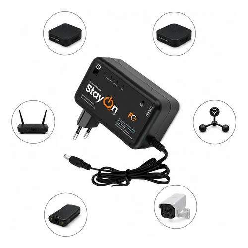 Mini Nobreak 4000mah Para Roteador Cftv Moden DVR